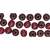 Perle en bois Rouge brun Ø 16 mm 15 pièces