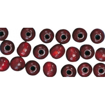 1250428 - 4006166222306 - Rayher - Perle bois Rouge brun Ronde Ø12 mm 32 pièc.