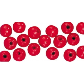 1250218 - 4006166291258 - Rayher - Perle en bois Rouge Ronde Ø 8 mm 82 pièces - 3