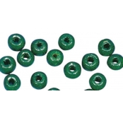 Perle bois vert pomme Ronde Ø12 mm 32 pièc.