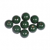 Perle en bois Vert Ronde Ø 12 mm 32 pièces