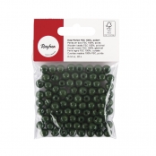 Perle en bois Vert Ronde Ø 8 mm 82 pièces