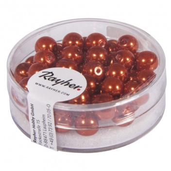 14401210 - 4006166713569 - Rayher - Perle en verre Orange Renaissance 6 mm 45 pièces