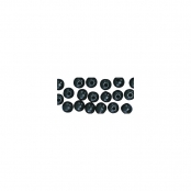 Perle bois Grand trou Noir Ø10x8 mm 39 pièc.