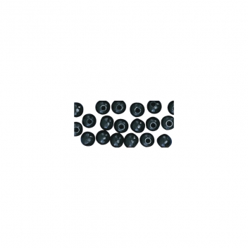 1203001 - 4006166012174 - Rayher - Perle bois Grand trou Noir Ø10x8 mm 39 pièc.