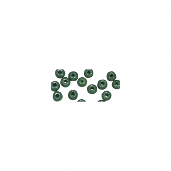 1203085 - 4006166605543 - Rayher - Perle bois Grand trou vert pomme 39 pièc.