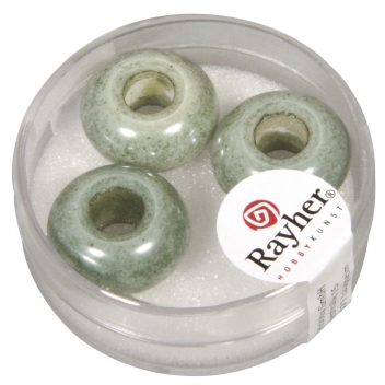 14563408 - 4006166269516 - Rayher - Perle à grand trou Vert menthe Ø16mm 3 pièc.