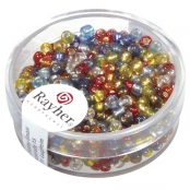 Perle rocaille garniture argentée Assortiment Ø2,6mm16 g