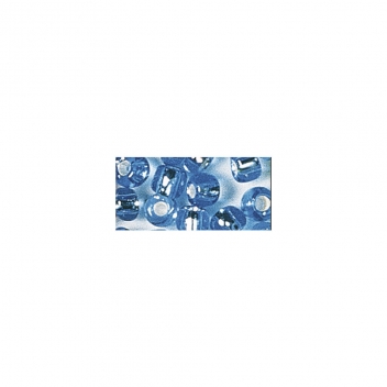 1405508 - 4006166598623 - Rayher - Perle rocaille garniture argentée Bleu clair Ø2,6mm 16 g