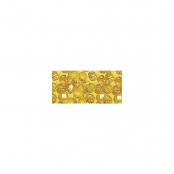 Perle rocaille garniture argentée Jaune Ø 2,6 mm 16 g