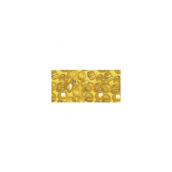 1405520 - 4006166598685 - Rayher - Perle rocaille garniture argentée Jaune Ø 2,6 mm 16 g