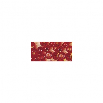 1405518 - 4006166598678 - Rayher - Perle rocaille garniture argentée Rouge Ø 2,6 mm 16 g