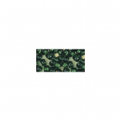 Perle rocaille garniture argentée Vert Ø 2,6 mm 16 g