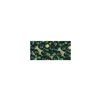 1405529 - 4006166598722 - Rayher - Perle rocaille garniture argentée Vert Ø 2,6 mm 16 g