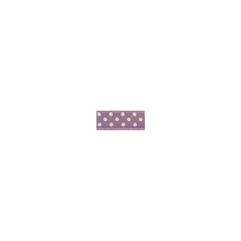 5540635 - 4006166237850 - Rayher - Ruban satin à pois Lilas 9,5 mm 10 m