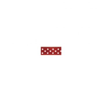 5540618 - 4006166278334 - Rayher - Ruban satin à pois Rouge 9,5 mm 10 m