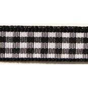 Ruban quadrillé Noir 9,5 mm 10 m