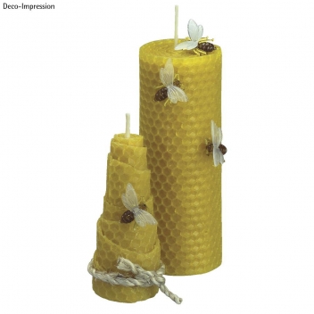 3105300 - 4006166039461 - Rayher - Rayon de cire d'abeille 1 plaque avec mèche 13 x 40 cm