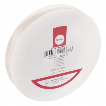 5151396 - 3700982201811 - Rayher - Ruban Taffetas Crème 15 mm Au mètre - 2