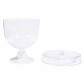 Plateau Cloche de présentation 11 cm 4 pièces