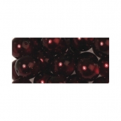 Perle nacrée Renaissance Rouge vin 8 mm 25 pièces