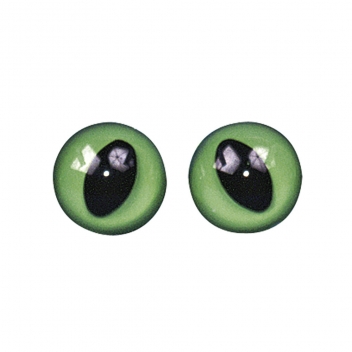 8902800 - 4006166109928 - Rayher - Yeux de chat à coudre pour peluche et doudou Vert/noir Ø12mm x6