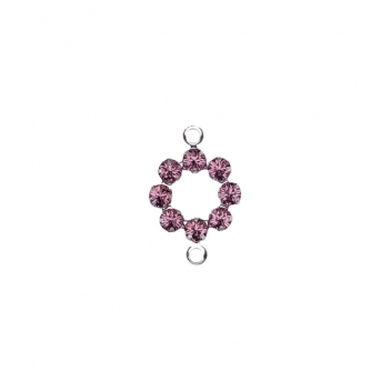 14298261 - 4006166708992 - Swarovski Cristal - Perle Cristal Swarovski Couronne Rose chiffon 15 mm