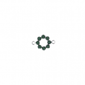 Perle Cristal Swarovski Couronne Vert russe 15 mm