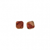 Perle Cristal Swarovski Orange sanguine Ø 3 mm