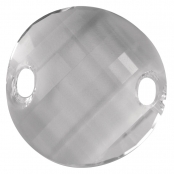 Perle Cristal Swarovski Disque Aurore boréale Ø28 mm
