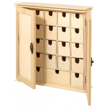 62379000 - 4006166141461 - Rayher - Petite armoire 24 tiroirs 30,2 x 7,2 x 30,3 cm bois - 4