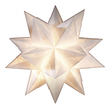 7141802 - 4006166235955 - Rayher - Bascetta étoile transparente blanc 15 x 15 cm