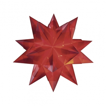 7141818 - 4006166418679 - Rayher - Bascetta étoile transparente rouge 15x15 cm