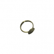 Bague à décorer avec rondelle Ø 12 mm Doré