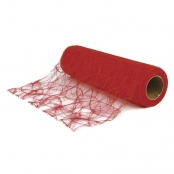 Chemin de table Intissé rouge 30 cm rouleau 25 m