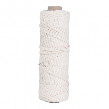4400102 - 4006166050220 - Rayher - Fil de coton blanc Ø 2,5 mm Bobine 70m - 4