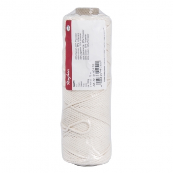 4400102 - 4006166050220 - Rayher - Fil de coton blanc Ø 2,5 mm Bobine 70m - 3