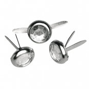 Attache parisienne (Ø 8 mm) Pierres strass cristal