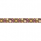 Fabric Tape 1,5 cm (ruban adhesif textile) Daisy, praliné