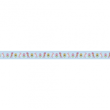 57356000 - 4006166383601 - Rayher - Fabric Tape 1,5 cm (ruban adhesif textile) Oiseaux et fleurs