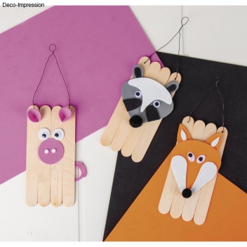 64502505 - 4006166792236 - Rayher - Batonnets de bricolage en bois 15x1,8cm 200 pièces - 3
