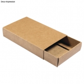 Boite d\'allumettes Kraft Grand modèle 11cm 6 pièces
