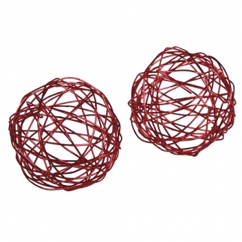 56641287 - 4006166464706 - Rayher - Boule en fil de fer Ø 4 cm Rouge 8 pièces - 2