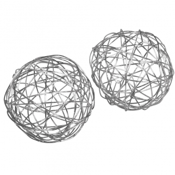 56641606 - 4006166464713 - Rayher - Boule en fil de fer Ø 4 cm Argenté 8 pièces - 2