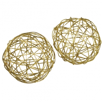 56641616 - 4006166464690 - Rayher - Boule en fil de fer Ø 4 cm Doré 8 pièces - 2