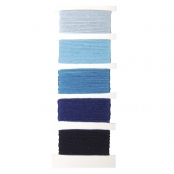 Fil bracelet brésilien 5 coul. Tons bleus