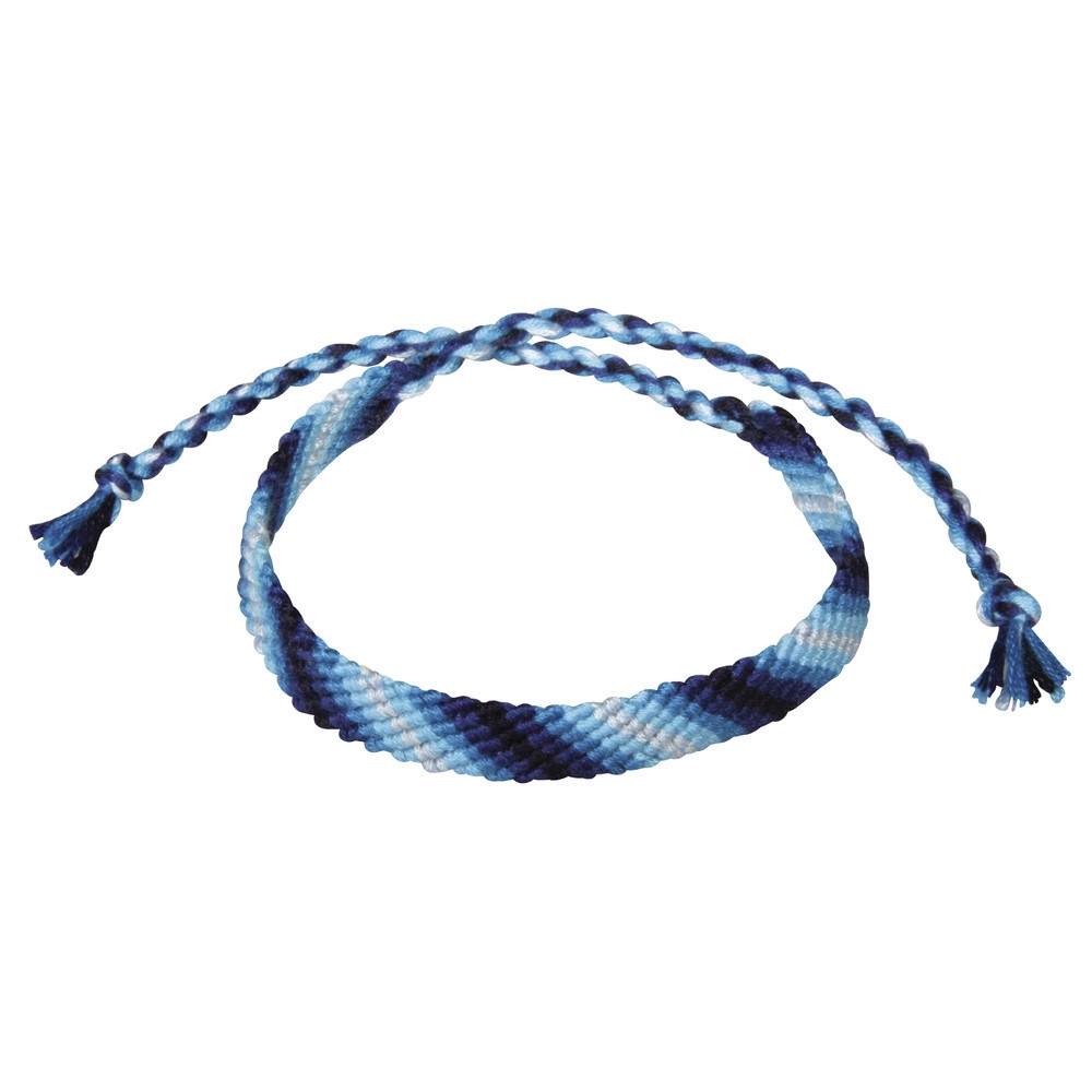 Fil bracelet brésilien 5 coul. Tons bleus - Rayher référence 53564379