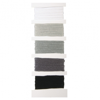 53564558 - 4006166224379 - Rayher - Fil bracelet brésilien 5 coul. Blanc & noir - 3
