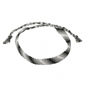 Fil bracelet brésilien 5 coul. Blanc & noir