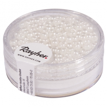 14589102 - 4006166173318 - Rayher - Perle rocaille cirée Blanc 2,6 mm - 2